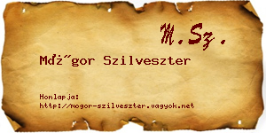 Mógor Szilveszter névjegykártya